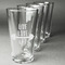 Exercise Quotes and Sayings Set of Four Engraved Pint Glasses - Set View