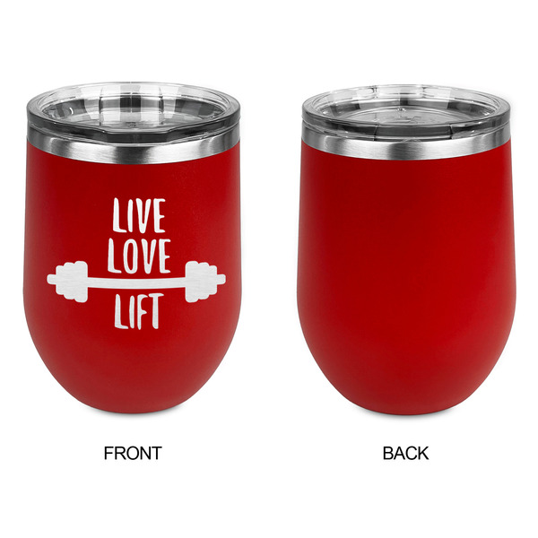 Exercise Quotes and Sayings Stainless Wine Tumblers - Red - Single Sided - Approval