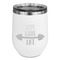 Exercise Quotes and Sayings Stainless Wine Tumblers - White - Single Sided - Front