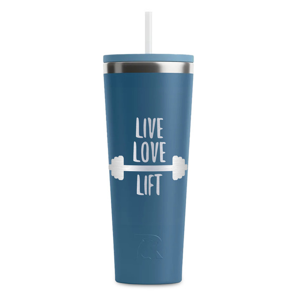 Custom Exercise Quotes and Sayings RTIC Everyday Tumbler with Straw - 28oz