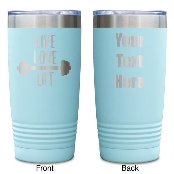 Exercise Quotes and Sayings Teal Polar Camel Tumbler - 20oz -Double Sided - Approval