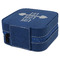 Exercise Quotes and Sayings Travel Jewelry Boxes - Leather - Navy Blue - View from Rear