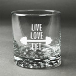 Exercise Quotes and Sayings Whiskey Glass (Single)