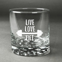 Exercise Quotes and Sayings Whiskey Glass - Engraved