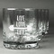 Exercise Quotes and Sayings Whiskey Glasses (Set of 4)