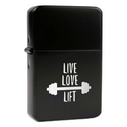 Exercise Quotes and Sayings Windproof Lighter - Black - Single Sided