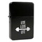 Exercise Quotes and Sayings Windproof Lighters - Black - Front/Main
