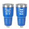 Fall Quotes and Sayings 30 oz Stainless Steel Ringneck Tumbler - Blue - Double Sided - Front & Back