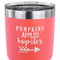 Fall Quotes and Sayings 30 oz Stainless Steel Ringneck Tumbler - Coral - CLOSE UP