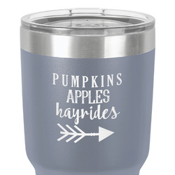 Fall Quotes and Sayings 30 oz Stainless Steel Tumbler - Grey - Double-Sided