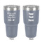 Fall Quotes and Sayings 30 oz Stainless Steel Tumbler - Grey - Double-Sided