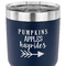 Fall Quotes and Sayings 30 oz Stainless Steel Ringneck Tumbler - Navy - CLOSE UP