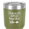 Fall Quotes and Sayings 30 oz Stainless Steel Ringneck Tumbler - Olive - Close Up