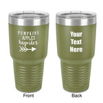 Fall Quotes and Sayings 30 oz Stainless Steel Tumbler - Olive - Double-Sided