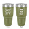 Fall Quotes and Sayings 30 oz Stainless Steel Ringneck Tumbler - Olive - Double Sided - Front & Back