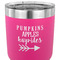 Fall Quotes and Sayings 30 oz Stainless Steel Ringneck Tumbler - Pink - CLOSE UP