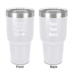Fall Quotes and Sayings 30 oz Stainless Steel Tumbler - White - Double-Sided