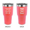 Fall Quotes and Sayings 30 oz Stainless Steel Ringneck Tumblers - Coral - Double Sided - APPROVAL