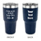 Fall Quotes and Sayings 30 oz Stainless Steel Ringneck Tumblers - Navy - Double Sided - APPROVAL