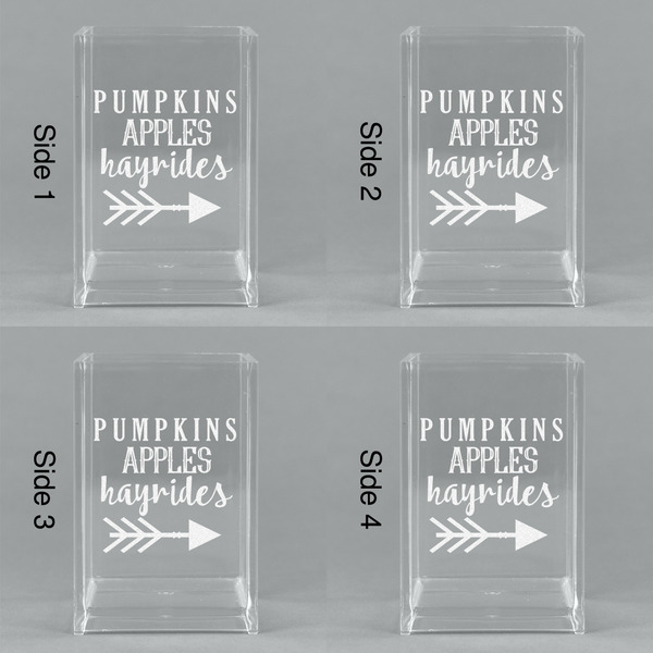 Fall Quotes and Sayings Acrylic Pen Holder - All Sides