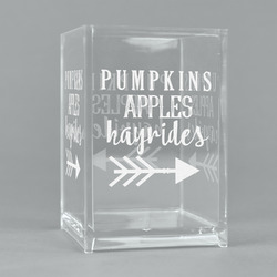 Fall Quotes and Sayings Acrylic Pen Holder