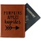 Fall Quotes and Sayings Passport Holder - Faux Leather