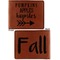 Fall Quotes and Sayings Cognac Leatherette Bifold Wallets - Front and Back