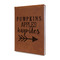 Fall Quotes and Sayings Cognac Leatherette Journal - Main