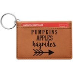 Fall Quotes and Sayings Leatherette Keychain ID Holder (Personalized)