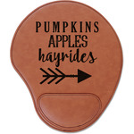 Fall Quotes and Sayings Leatherette Mouse Pad with Wrist Support