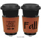 Fall Quotes and Sayings Cognac Leatherette Mug Sleeve - Double Sided Apvl