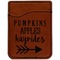 Fall Quotes and Sayings Cognac Leatherette Phone Wallet close up