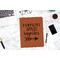 Fall Quotes and Sayings Cognac Leatherette Portfolios - Lifestyle Image
