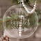 Fall Quotes and Sayings Engraved Glass Ornament