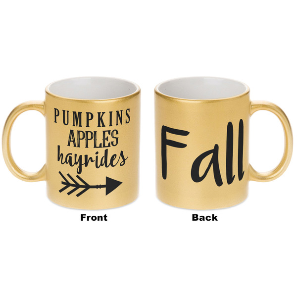 Fall Quotes and Sayings Gold Mug - Apvl
