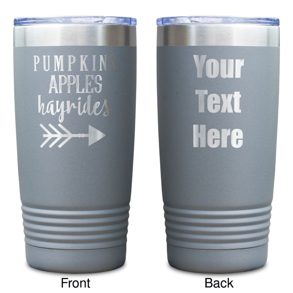 Fall Quotes and Sayings Gray Polar Camel Tumbler - 20oz - Double Sided - Approval