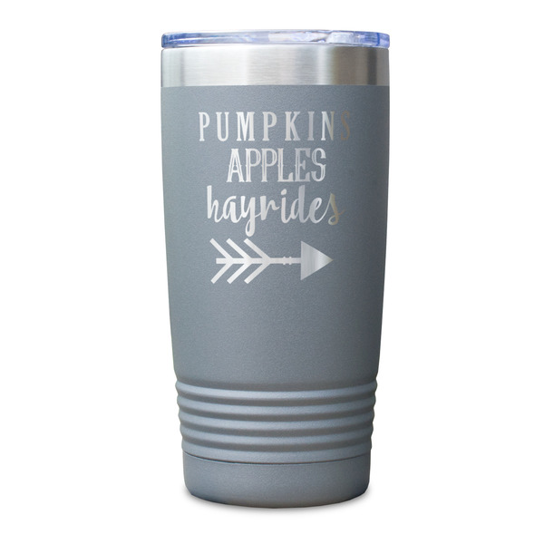 Fall Quotes and Sayings Gray Polar Camel Tumbler - 20oz - Single Sided - Approval