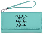 Fall Quotes and Sayings Ladies Leatherette Wallet - Laser Engraved- Teal