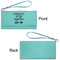 Fall Quotes and Sayings Ladies Wallets - Faux Leather - Teal - Front & Back View