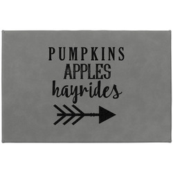 Fall Quotes and Sayings Large Gift Box w/ Engraved Leather Lid