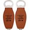 Fall Quotes and Sayings Leather Bar Bottle Opener - Front and Back