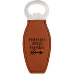 Fall Quotes and Sayings Leatherette Bottle Opener