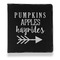 Fall Quotes and Sayings Leather Binder - 1" - Black - Front View