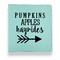 Fall Quotes and Sayings Leather Binders - 1" - Teal - Front View