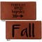 Fall Quotes and Sayings Leather Checkbook Holder Front and Back