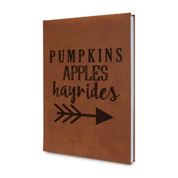 Fall Quotes and Sayings Leather Sketchbook - Small - Double Sided