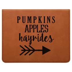 Fall Quotes and Sayings Leatherette 4-Piece Wine Tool Set