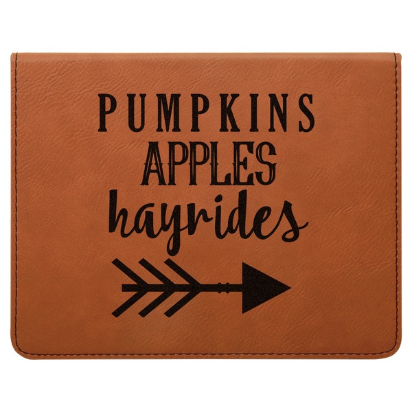 Fall Quotes and Sayings Leatherette 4-Piece Wine Tool Set Flat