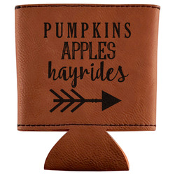 Fall Quotes and Sayings Leatherette Can Sleeve (Personalized)