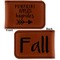 Fall Quotes and Sayings Leatherette Magnetic Money Clip - Front and Back